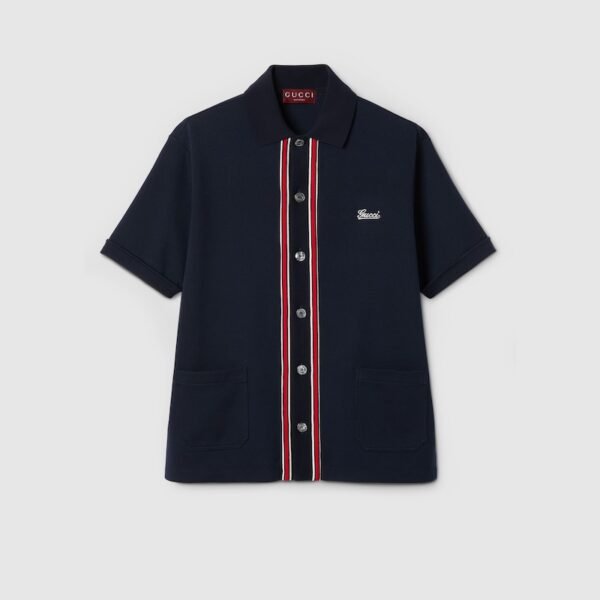 Cotton jersey polo shirt